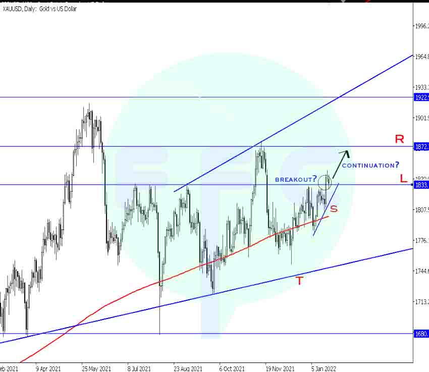 gold false break out